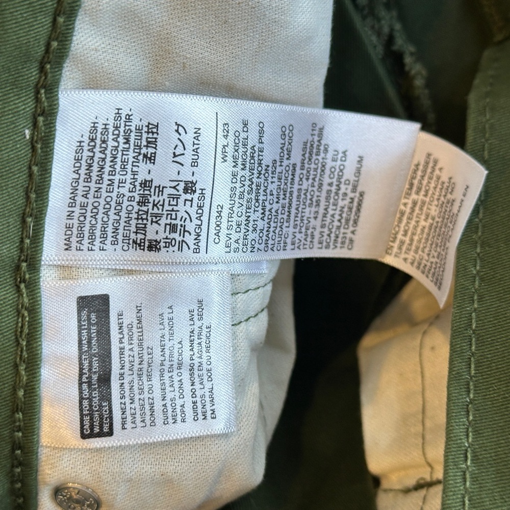 Levi's 502 Regular Taper Jeans Green W31 L32 - Picture 11 of 14